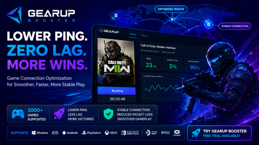 GearUP Booster: A Smarter Way to Reduce Gaming Lag, High Ping, and Connection Problems