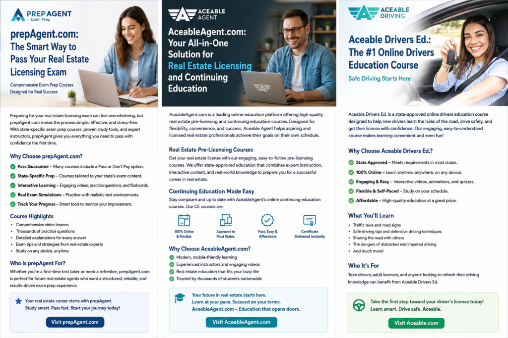 AceableAgent Review: Online Real Estate Licensing Courses for Your Career