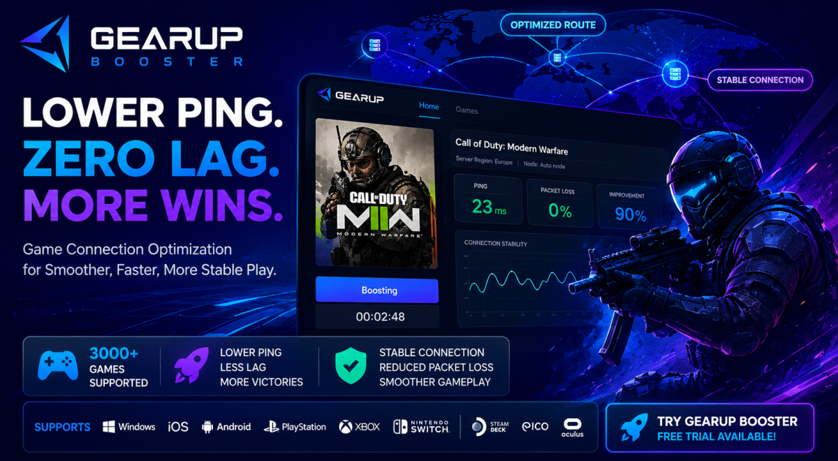 GearUP Booster: A Smarter Way to Reduce Gaming Lag, High Ping, and Connection Problems
