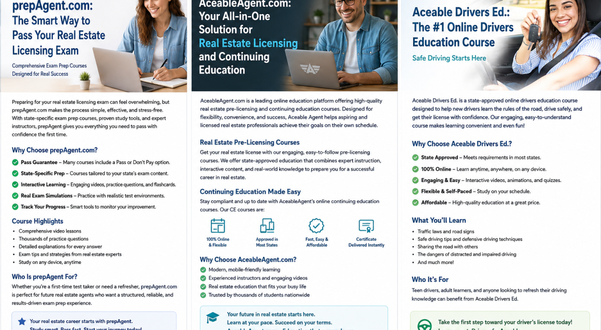 AceableAgent Review: Online Real Estate Licensing Courses for Your Career